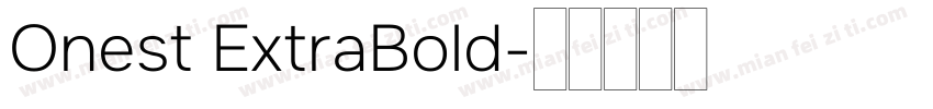 Onest ExtraBold字体转换